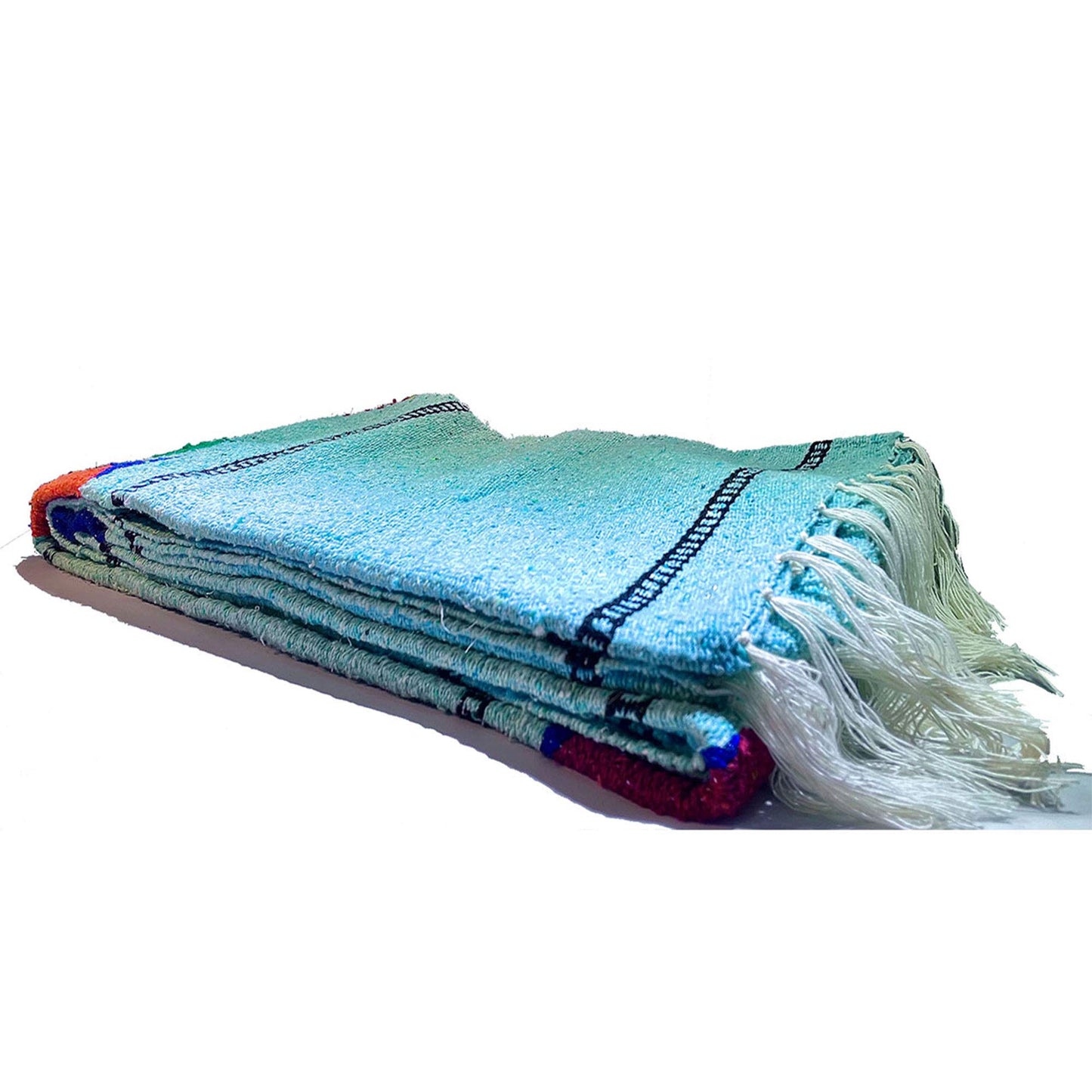 Serape Mexican Blanket, Yoga Mat, Camping Blanket, Beach Blanket, Picnic Blanket, Handmade Woven Throw Blanket, Home Decor, Car Blanket (Fish)