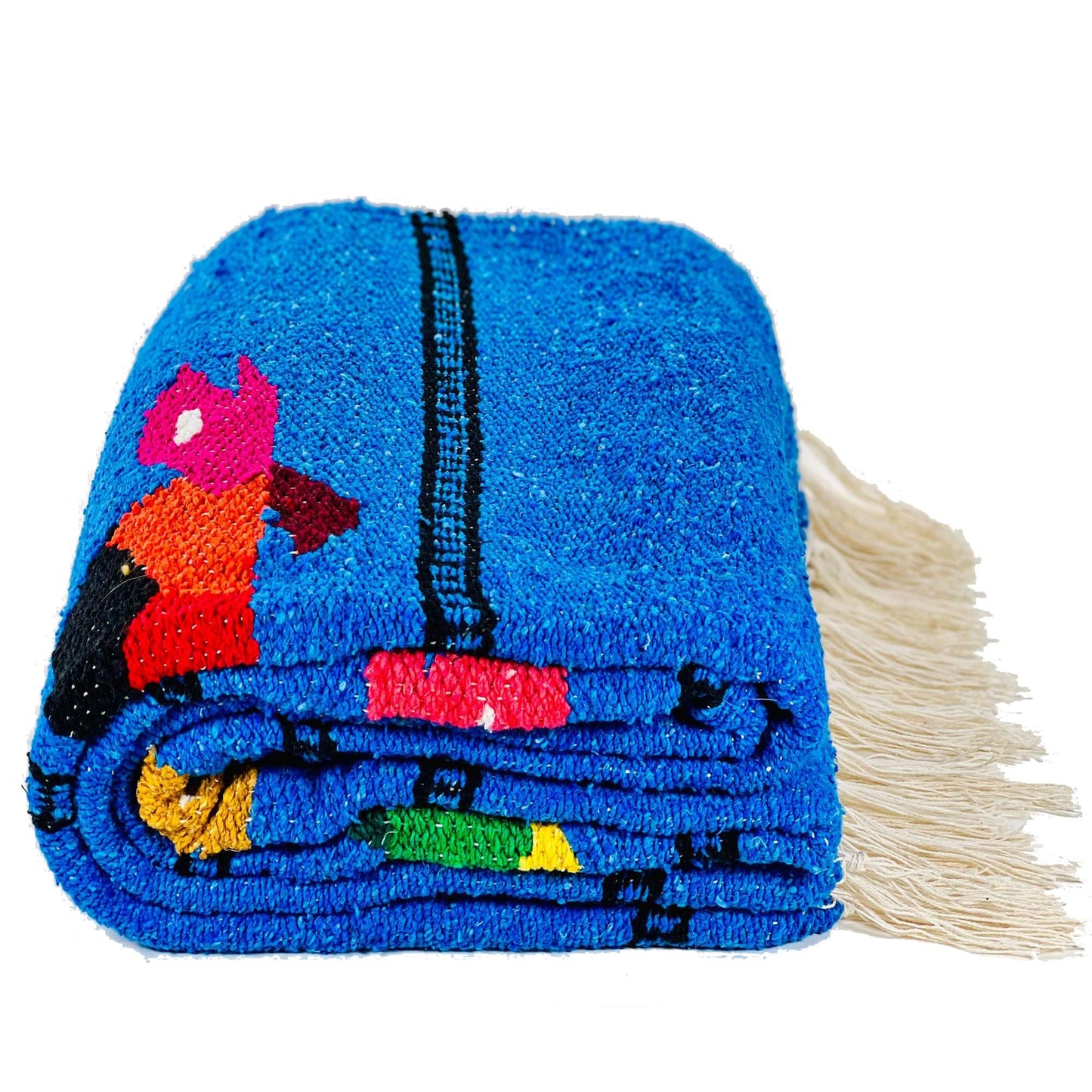 Baja Trader Serape, Mexican Blanket, Yoga Mat, Camping Blanket, Beach Blanket, Picnic Blanket, Handmade Woven Throw Blanket, Home Decor, Car Blanket (Sea Turtle)