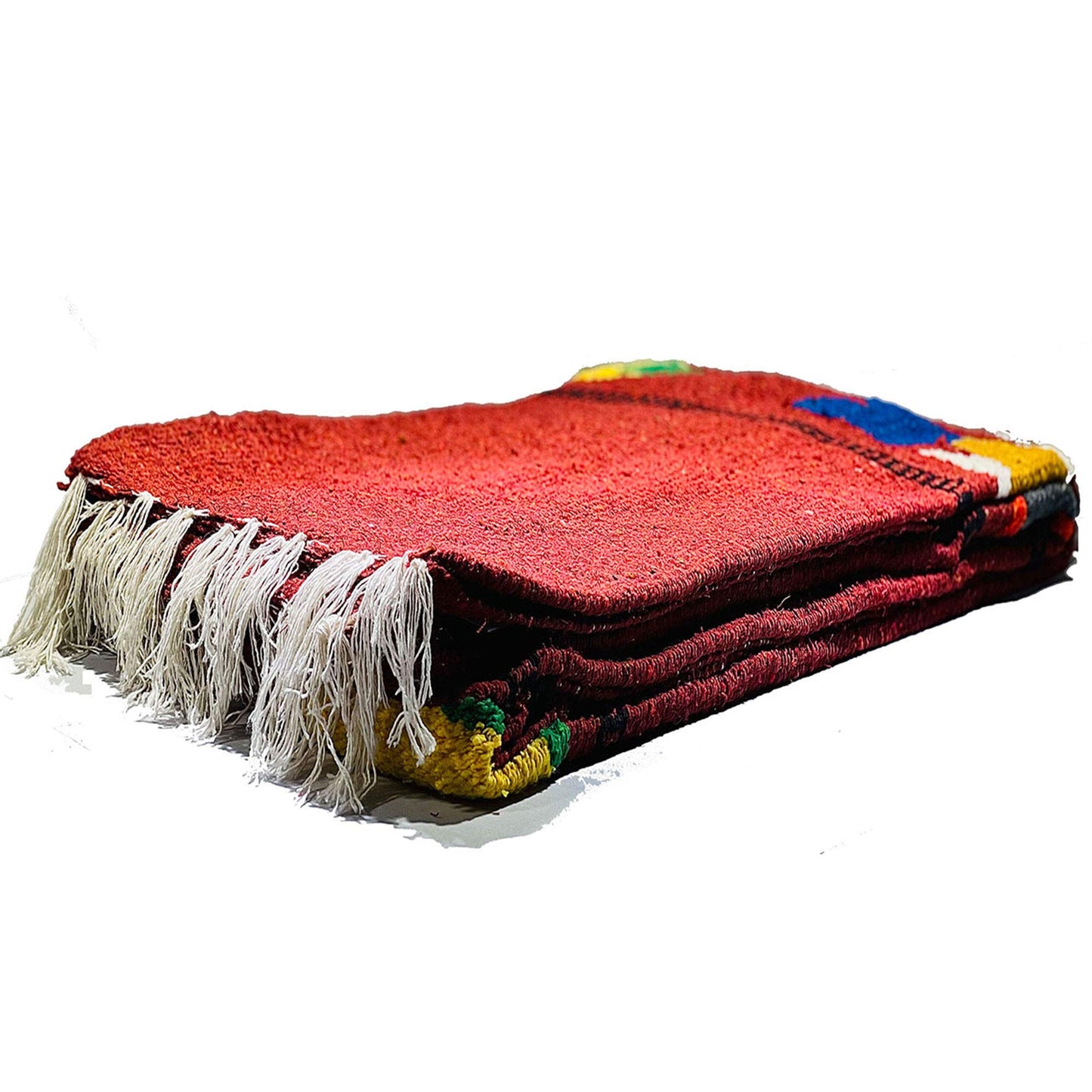 Serape Mexican Blanket, Yoga Mat, Camping Blanket, Beach Blanket, Picnic Blanket, Handmade Woven Throw Blanket, Home Decor, Car Blanket (Fish)